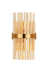 Kade Wall Light Brass - Amber Glass